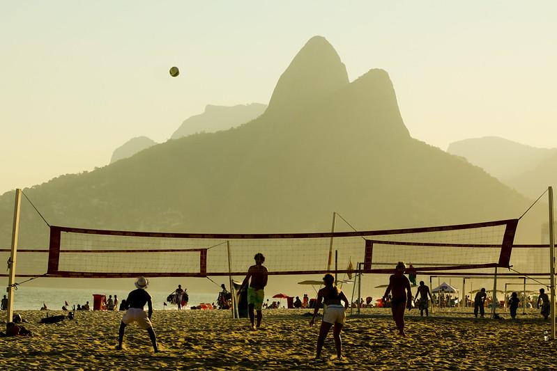 Beach volley sulla Spiaggia di Ipanema